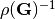 \rho(\mathbf{G})^{-1}